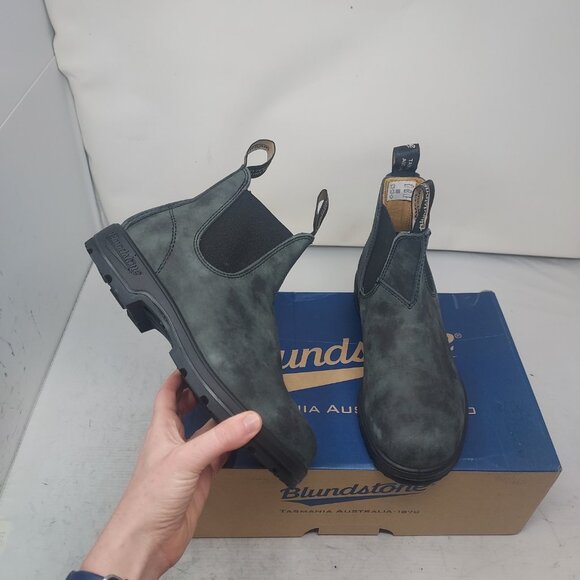 Blundstone WOMENS Chelsea Rustic Black Boot - Picture 1 of 9